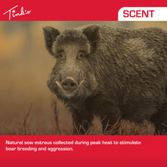 TINK'S attractant shown ready for dispersion setup in the field.