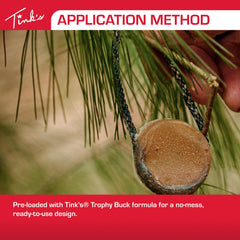 TINK'S Trophy Buck Buck Pucks early-season setup attracts curious bucks.