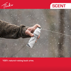 TINK'S spray on scrapes and limbs to attract curious bucks.