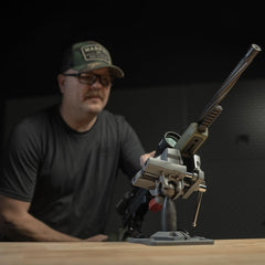 Vise with stainless steel jaws shown on Tipton Best Gun Vise 360