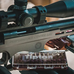 Tipton bore jags with storage case and warranty info