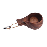 Tissting wood camp mug 230ml with wood grain for outdoor coffee