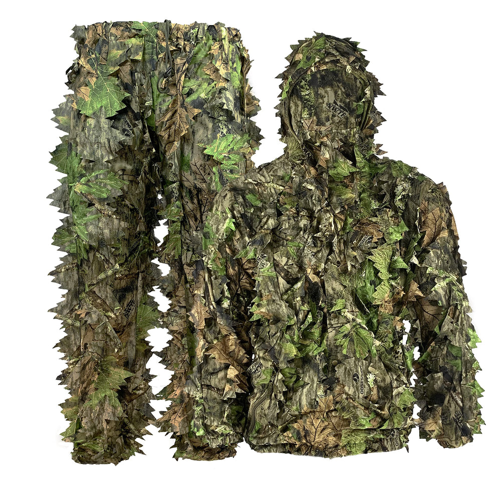 Titan 3D Leafy Suit Youth camouflage for quiet hunting in woods