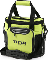Titan Deep Freeze Bucket Tote Cooler front view in citrus color with 24-can capacity