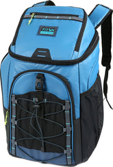 Titan Guide Series backpack cooler front view, 30-can capacity for weekend trips.