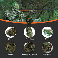 Titan 3D Leafy Suit jacket and pants pockets for gear on the move.