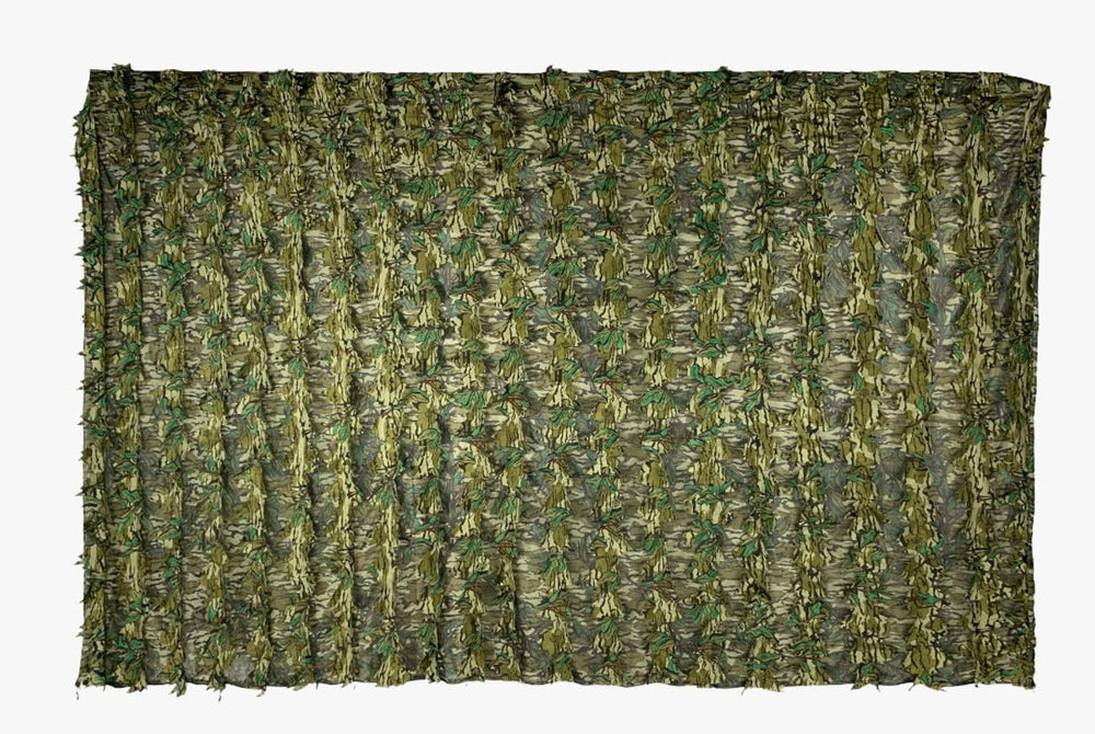 Titan 3D Mossy Oak 3D Leafy Blind cover offers lightweight concealment for wooded hunts