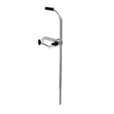 Tite-Lok telescoping transducer pole extended for precise sonar positioning.