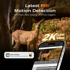 TKENPRO PIR motion detection image showing fast trigger and instant alerts