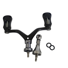TKOWTB dual-grip reel handle front view for balanced, steady reeling.