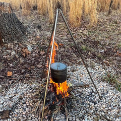 TOAKS titanium 1100ml pot full capacity for a solo meal after a long hike.