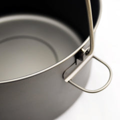 TOAKS Titanium 2000ml pot dimensions 170mm for compact packing.