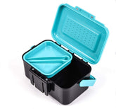 Front view of Toasis Fishing Live Bait Box Worm Storage Container