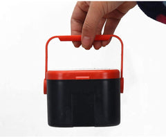 Worm gripper tweezers included with bait box