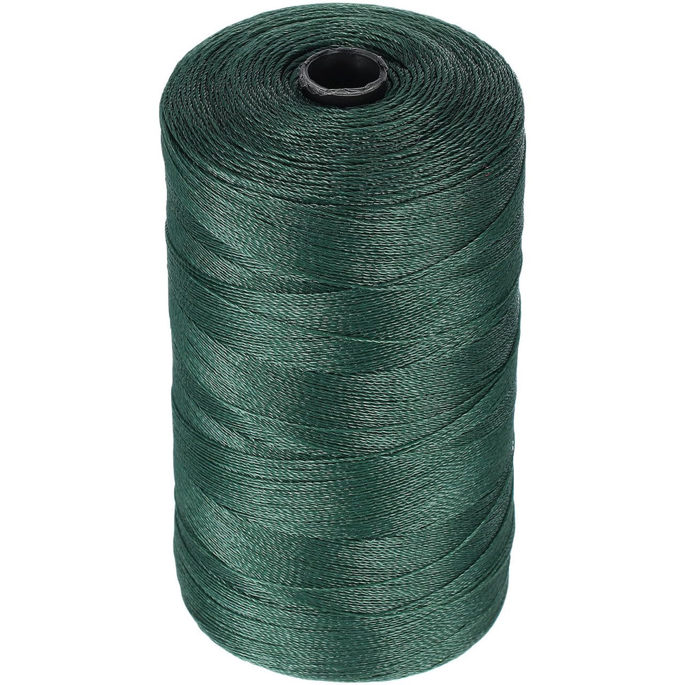 Toddmomy 1Roll braided nylon twine roll in dark green for outdoor tasks.