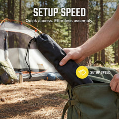 Toddmomy 4-pack with drawstrings keeps tent poles neatly contained and accessible