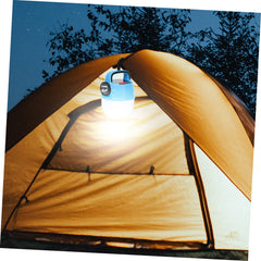 Toddmomy camping lamp charging via micro USB for quick top-ups.