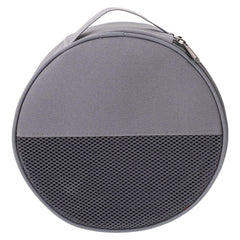Toddmomy round mesh tableware bag front view shows organized camping plates