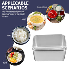 Toddmomy rectangular camping bowls with lids provide secure, stackable storage for picnics.