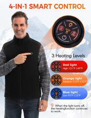 TODWARM battery pack 16000mAh powers long-lasting warmth on outdoor adventures.