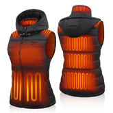 TODWARM women's heated vest front view delivers rapid warmth for chilly commutes.