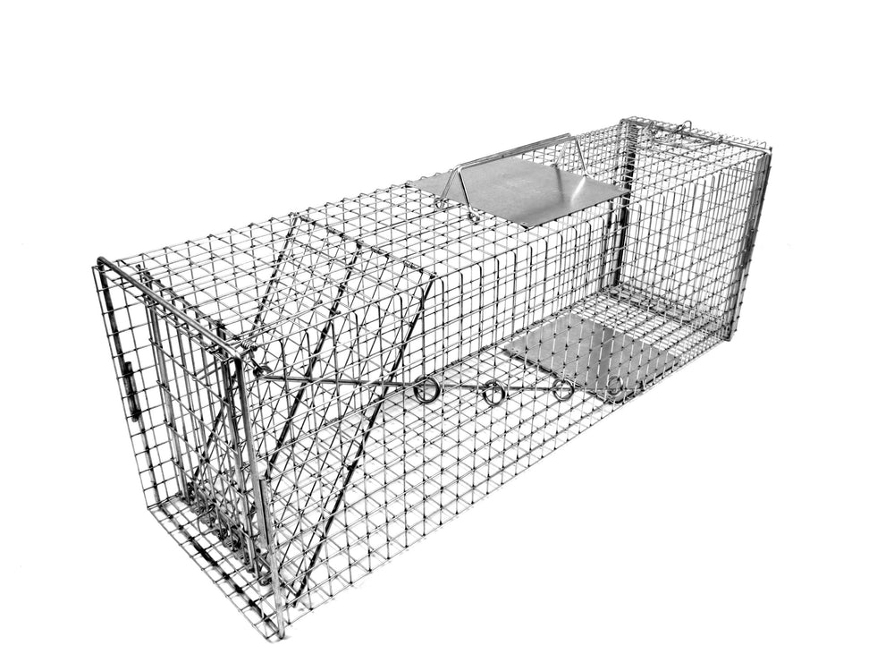 Tomahawk 608NC cat trap with extra large trip pan for secure capture