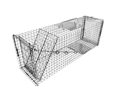 Tomahawk 608NC cat trap with extra large trip pan for secure capture