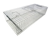 Tomahawk Model 502R double door pigeon trap ready for rapid capture on urban rooftops
