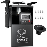 Tomaki 6V deer feeder kit digital timer in action for precise feeding control.