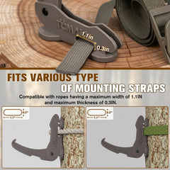 Tomaki easy-installation hunting hanger installs without tools for fast setup