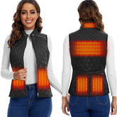 tomilk heated vest women front view, slim fit warmth for daily commute