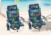 Tommy Bahama Backpack Beach Chair with tropical foliage design for easy transport and comfort.