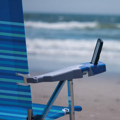 Tommy Bahama chair side storage pouch keeps essentials within reach