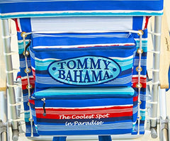 Tommy Bahama Hi-Boy recline options shown with SAFE-ADJUST armrests.
