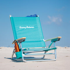 Tommy Bahama rust-proof aluminum frame keeps the chair easy to carry