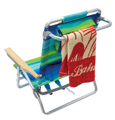 Tommy Bahama towel bar and side pouch for belongings