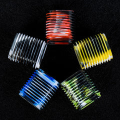 Soft silicone Tomotato reel grip improves secure hold while fighting fish