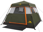 Toogh tent showing instant setup in 60 seconds for easy family camping