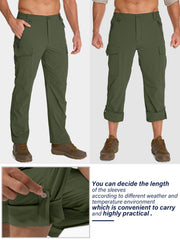 Toomett mens hiking pants adjustable waist for personalized fit