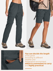 Toomett women's hiking pants removable waistband allows adjustable, comfortable fit.