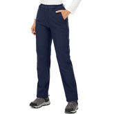 Toomett women's snow pants front view in blue offer weather-ready style for winter outings.