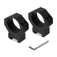 ToopMount 34mm rings outer view with lightweight aluminum for Picatinny use.