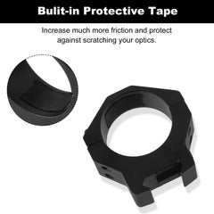 Close-up of screws on ToopMount ring tightening for secure hold