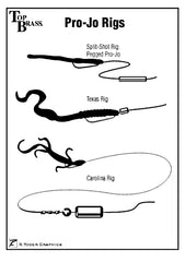 Pro-Jo brass sinker used in Carolina, Finesse, Split Shot and Drop Shot rigs