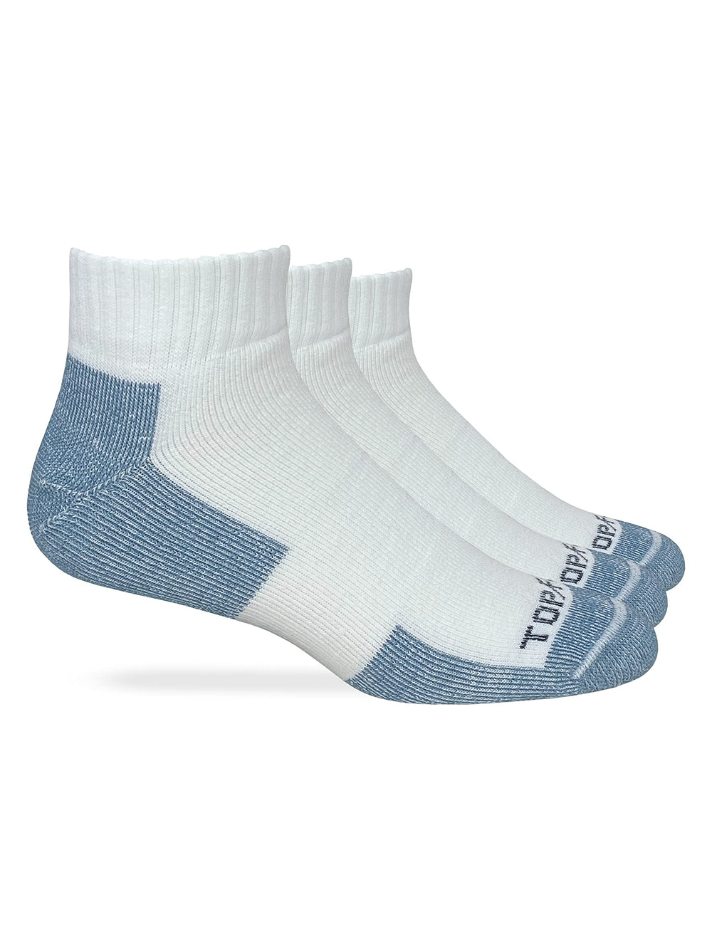 Top Flite men's moisture-wicking sock front view shows breathable fabric for all-day comfort