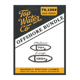 Top Water offshore speed clip medium pack demonstrates quick lure changes in saltwater conditions.