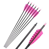 TOPARCHERY 32in carbon arrows in flight setup deliver stable accuracy.