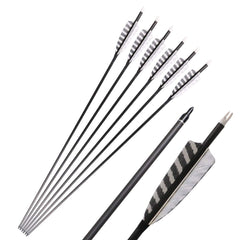 TOPARCHERY 32-inch carbon arrows in flight closeup for accurate practice