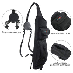 TOPARCHERY left-handed setup quiver provides comfortable fit during ranges