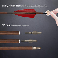 Toparchery arrows with 4-inch turkey feathers enable stable, consistent flight